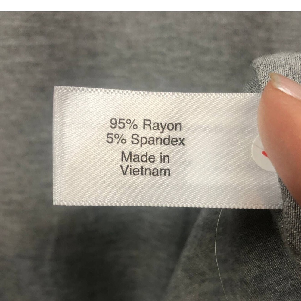 Lane Bryant Midi Dress 22 / 24 Gray Ruched High Neck Short Sleeve Stretch NEW! - Picture 9 of 13